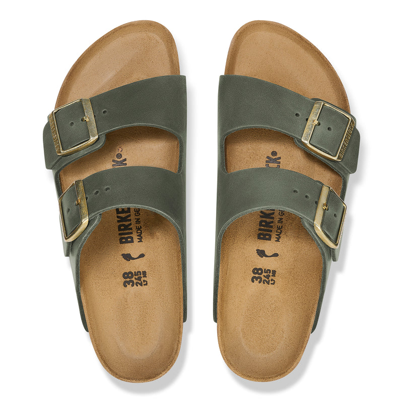 Birkenstock Arizona Sandal in Thyme Oiled Leather