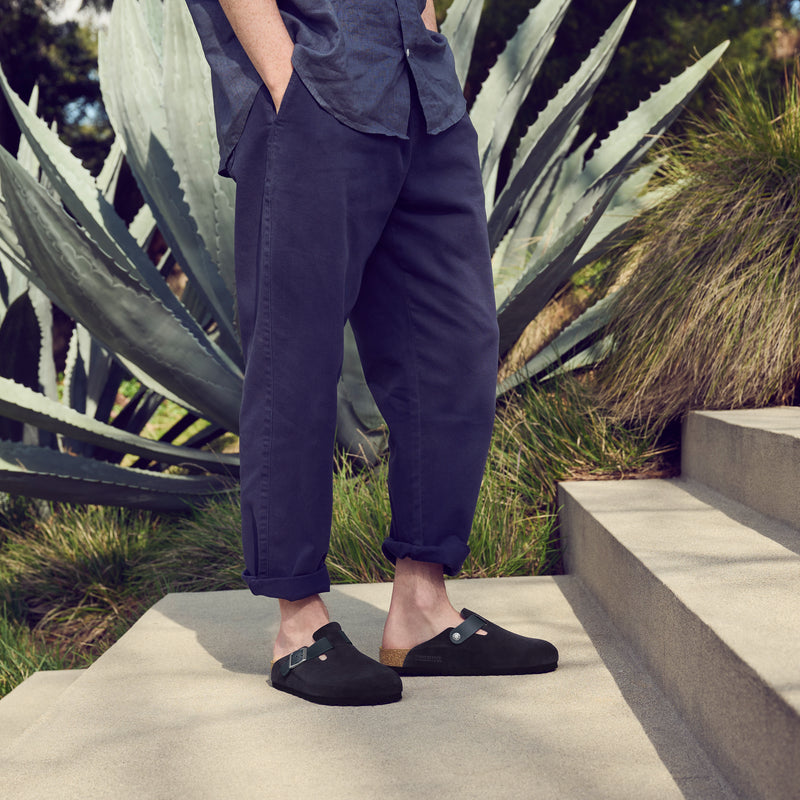 Men's Birkenstock Boston – Midnight Leather Plaza Shoe Store