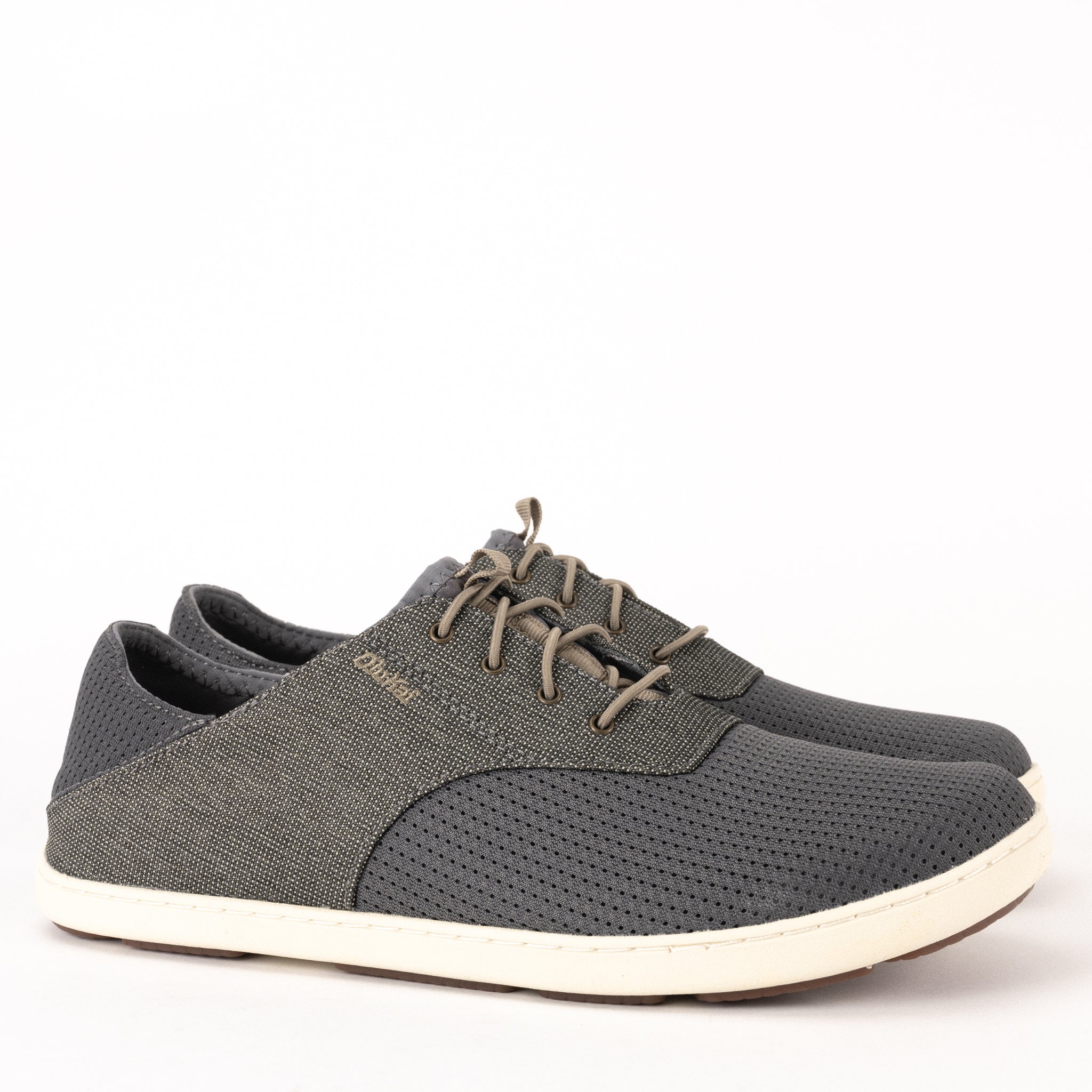 MEN'S OLUKAI NOHEA MOKU - CHARCOAL - CANVAS – Plaza Shoe Store