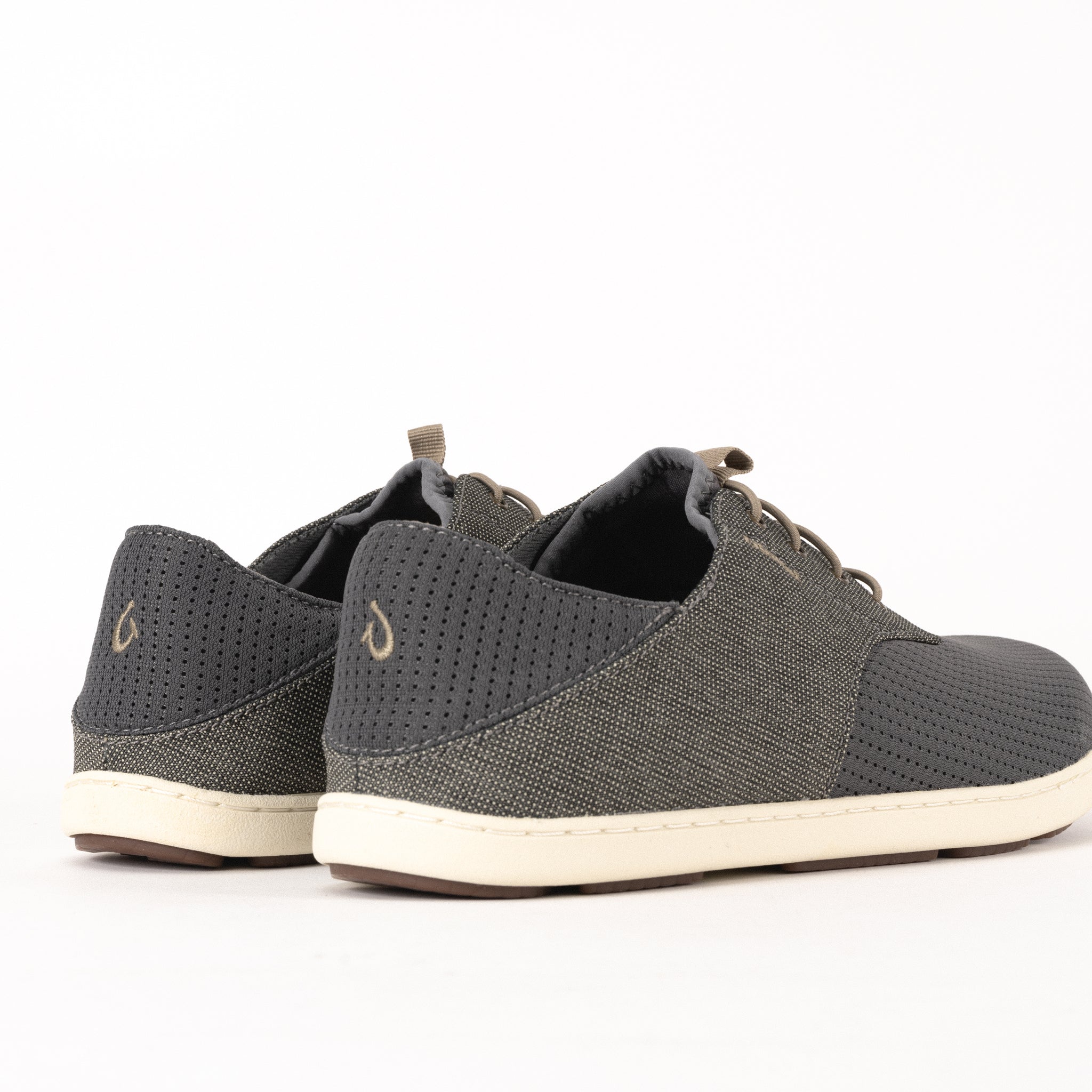 MEN'S OLUKAI NOHEA MOKU - CHARCOAL - CANVAS – Plaza Shoe Store