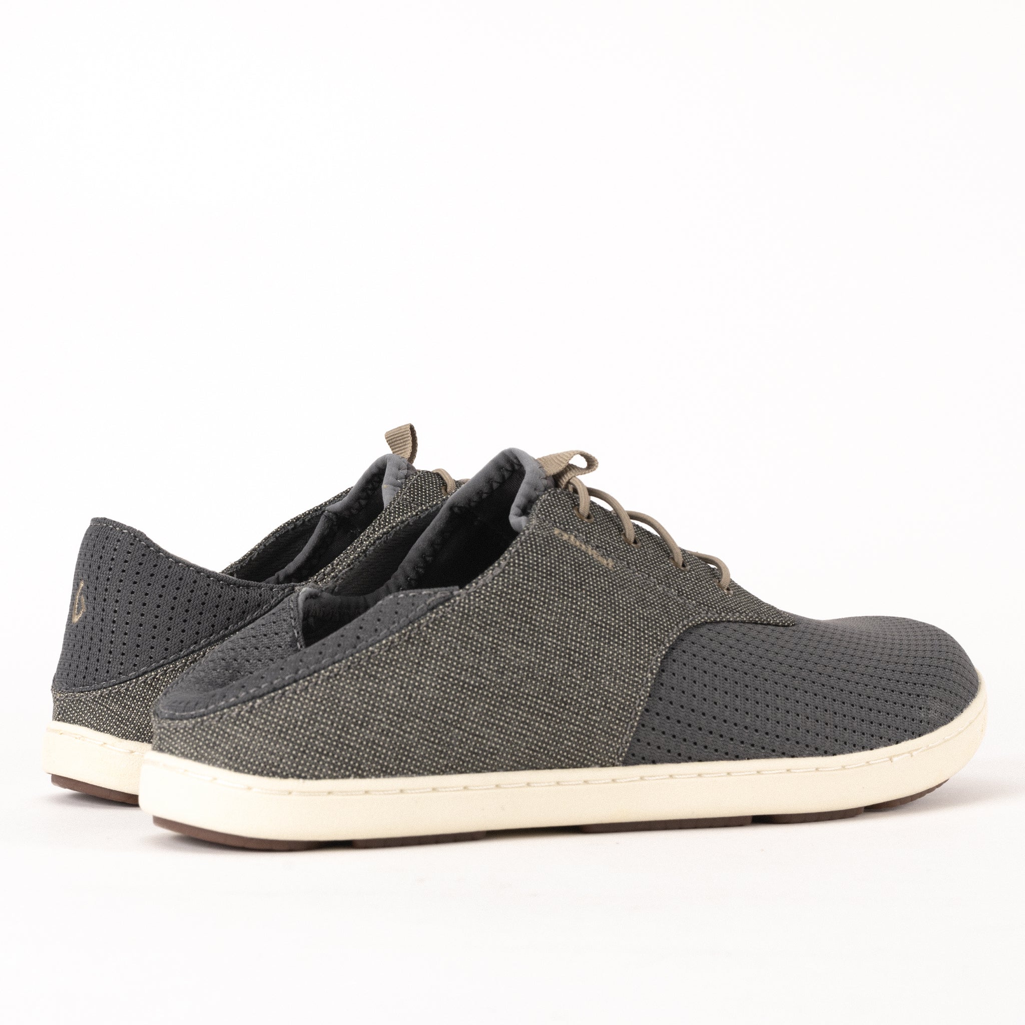 MEN'S OLUKAI NOHEA MOKU - CHARCOAL - CANVAS – Plaza Shoe Store