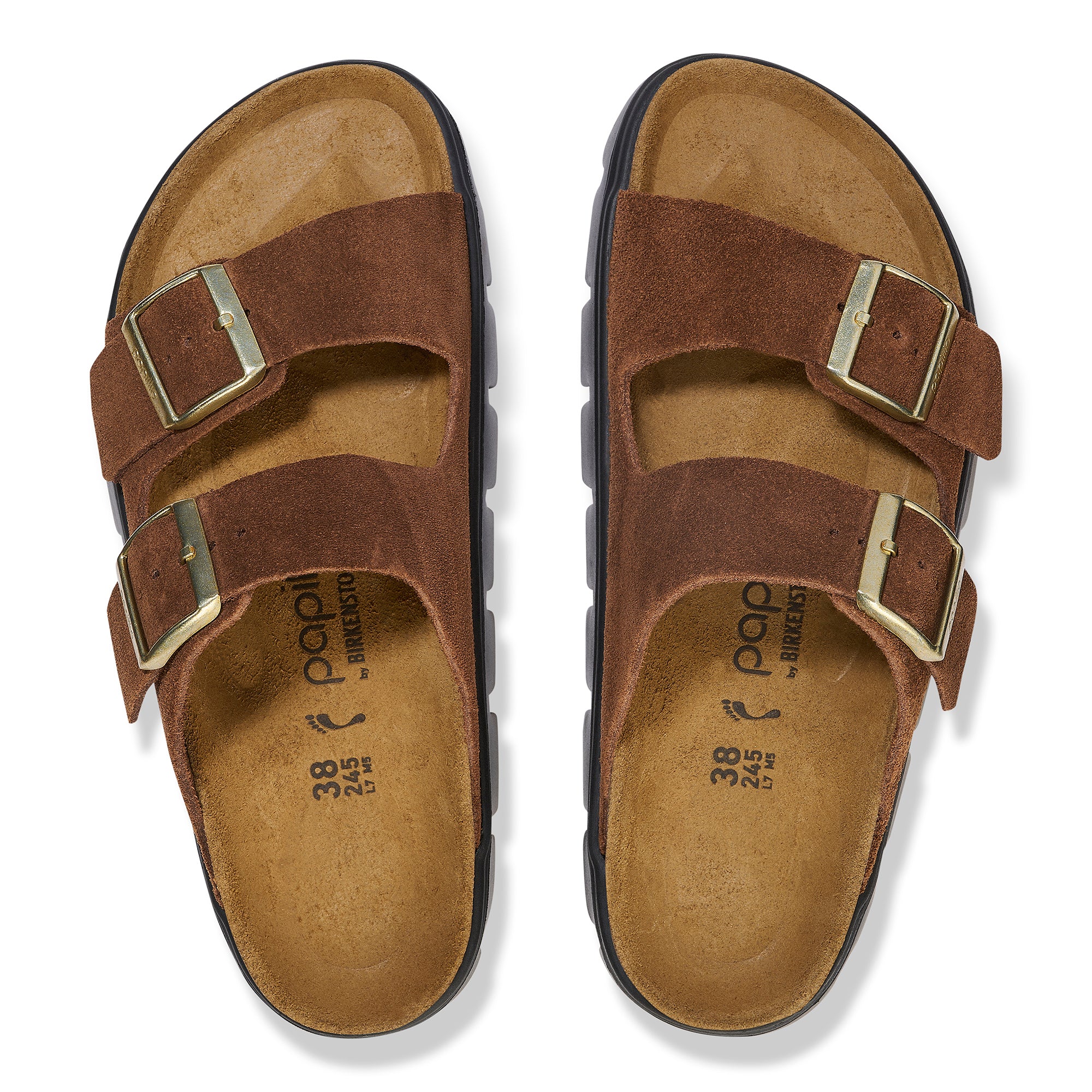 WOMEN'S BIRKENSTOCK ARIZONA CHUNKY SANDAL - DARK TEA / BROWN