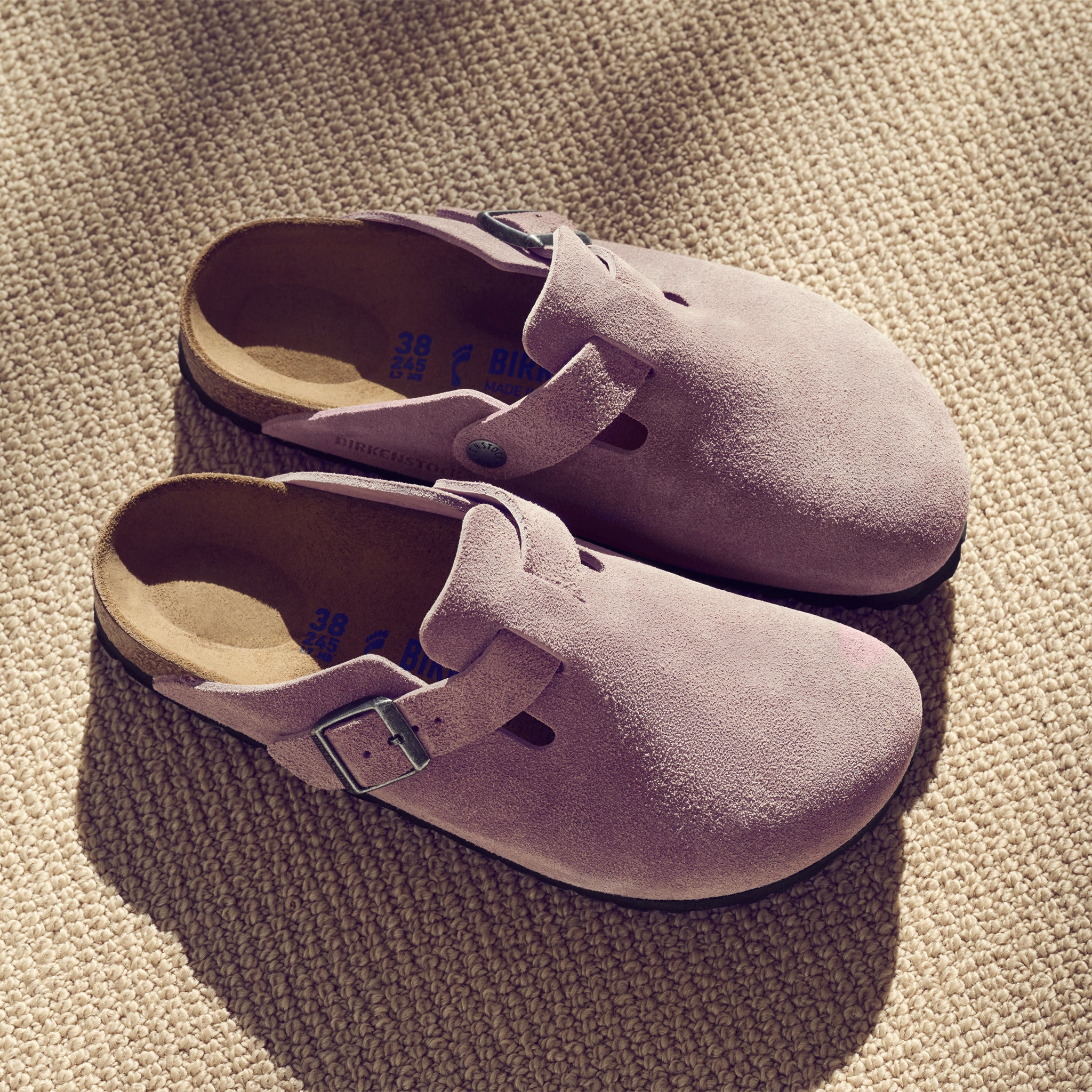 Purple birkenstock clogs on sale