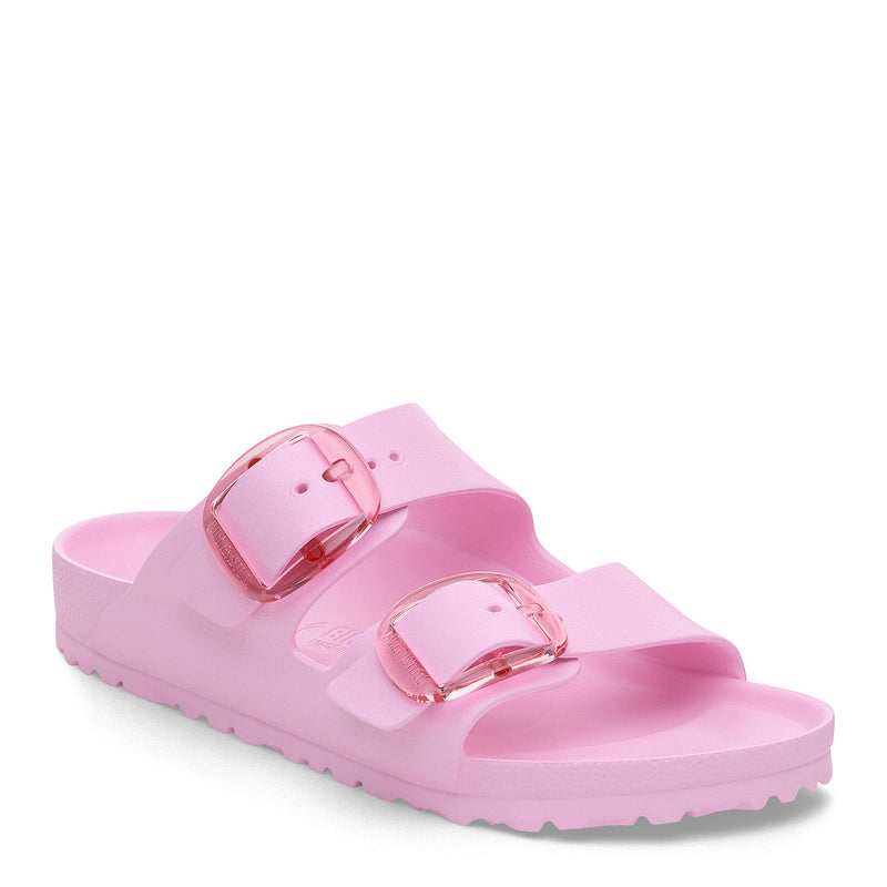 Women's Birkenstock Arizona Big Buckle Stealth EVA Sandal in Fondant Pink, water-friendly
