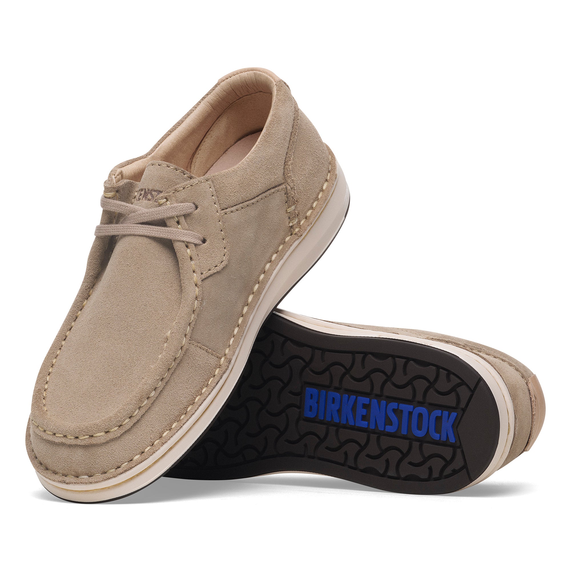 美品✨BIRKENSTOCK Pasadena 27cm 42 Birkenstock Pasadena Lace-up Moc | Taupe Suede Leather – Plaza