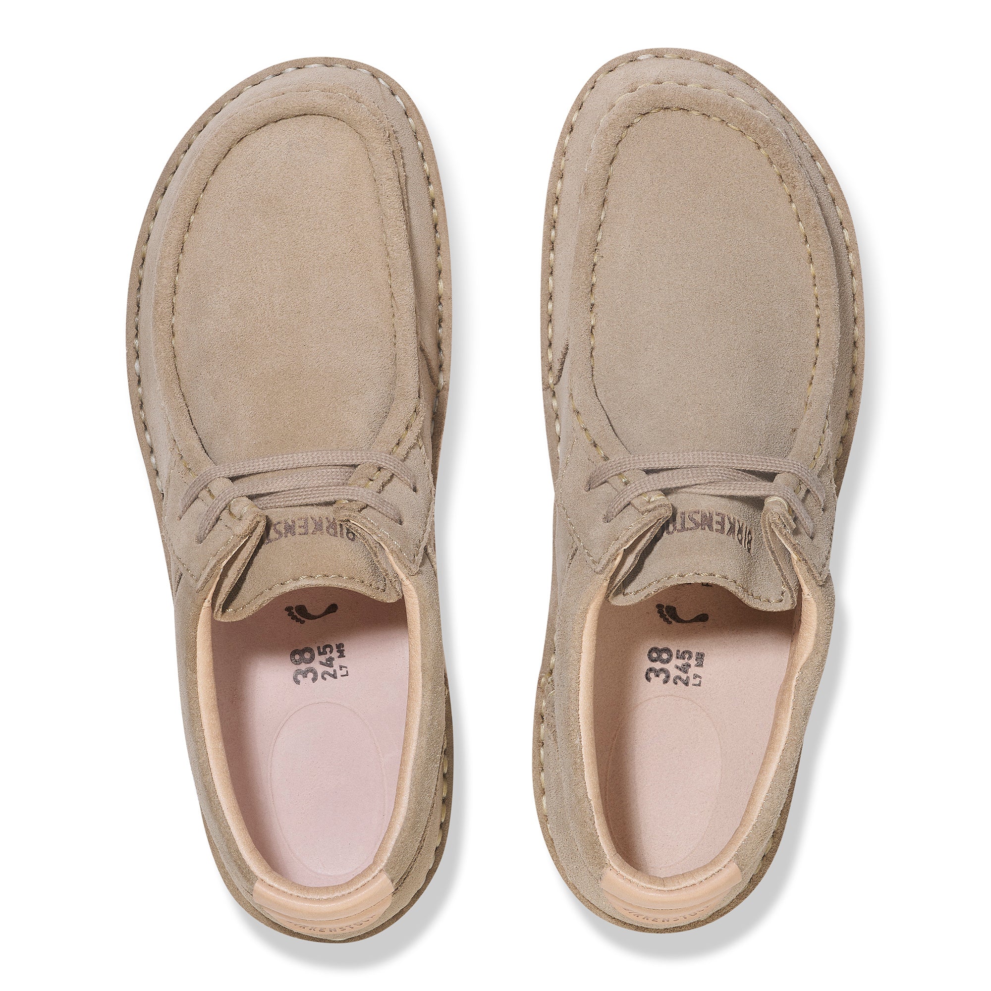 Birkenstock Pasadena Lace-up Moc | Taupe Suede Leather – Plaza