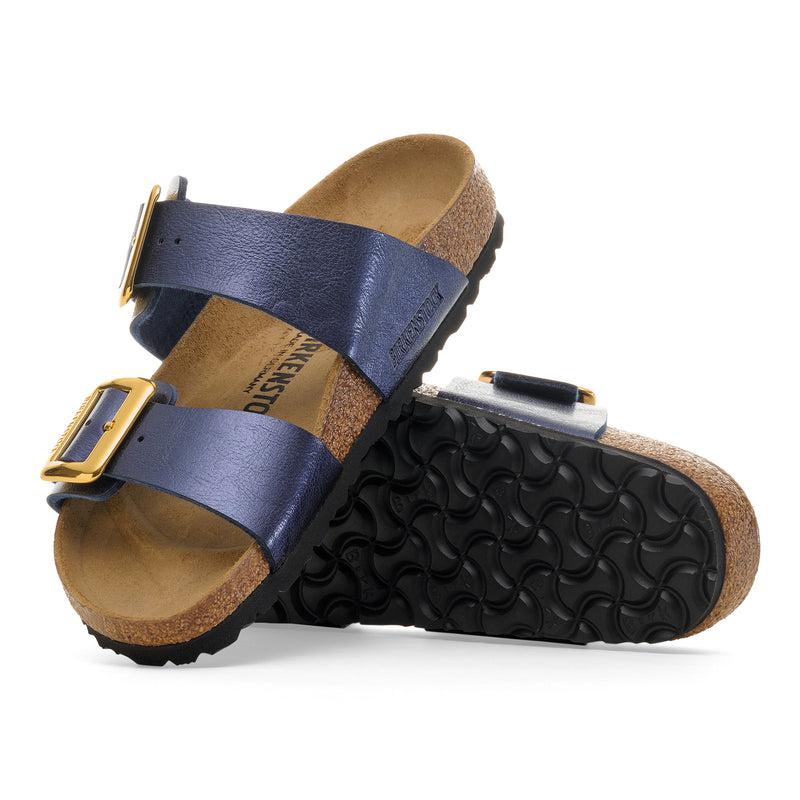 Birkenstock Sydney Luxe Buckle Sandal in Midnight Birko-Flor