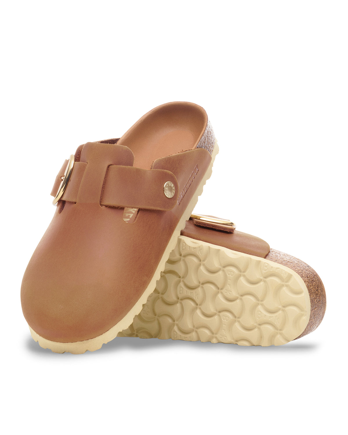 BOSTON BIG BUCKLE - COGNAC - OIL LEATHER