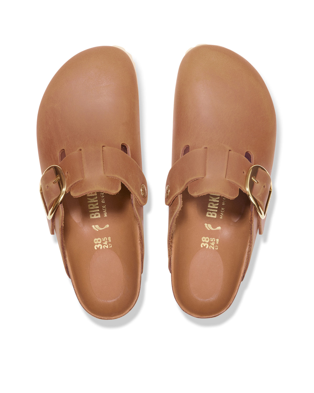 BOSTON BIG BUCKLE - COGNAC - OIL LEATHER