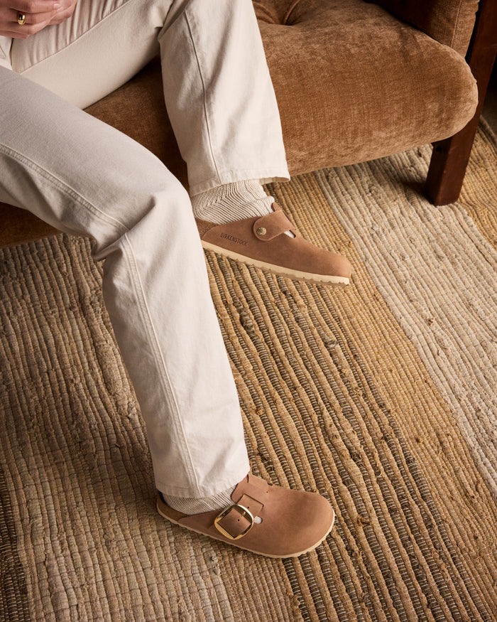 Birkenstock Boston Big Buckle Clog in Cognac Brown Oiled Leather – Heritage Comfort, 1030446