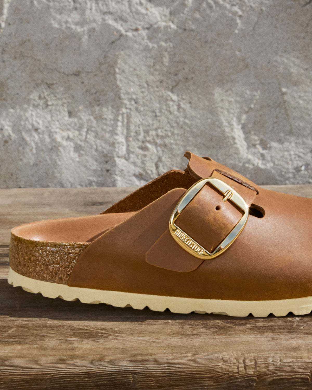 Birkenstock Boston Big Buckle Clog in Cognac Brown Oiled Leather – Heritage Comfort, 1030446