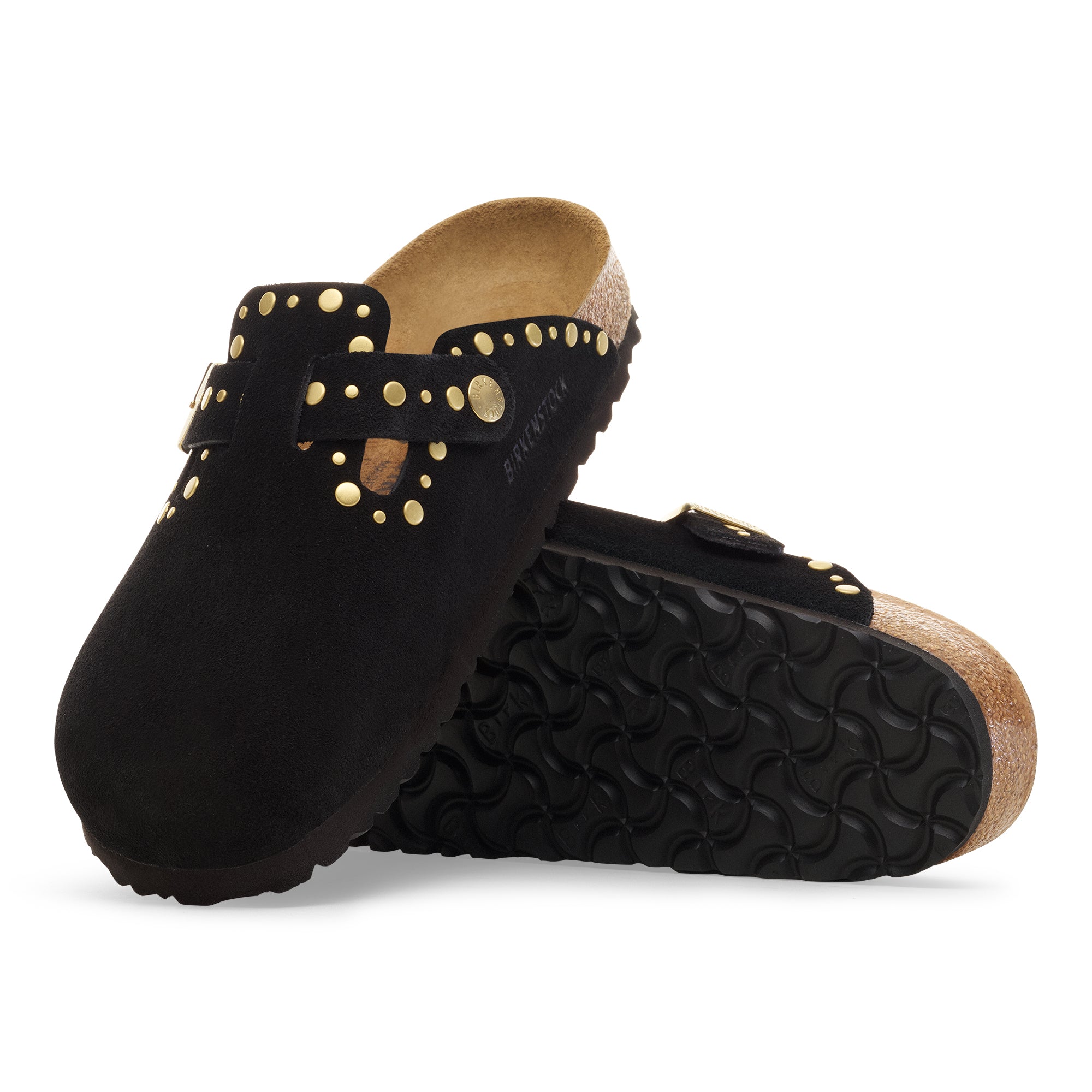Birkenstock Boston Rivet Clog – Limited Edition Black Suede