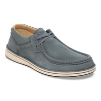 Birkenstock Pasadena Lace-Up Moc in Basalt Suede Leather