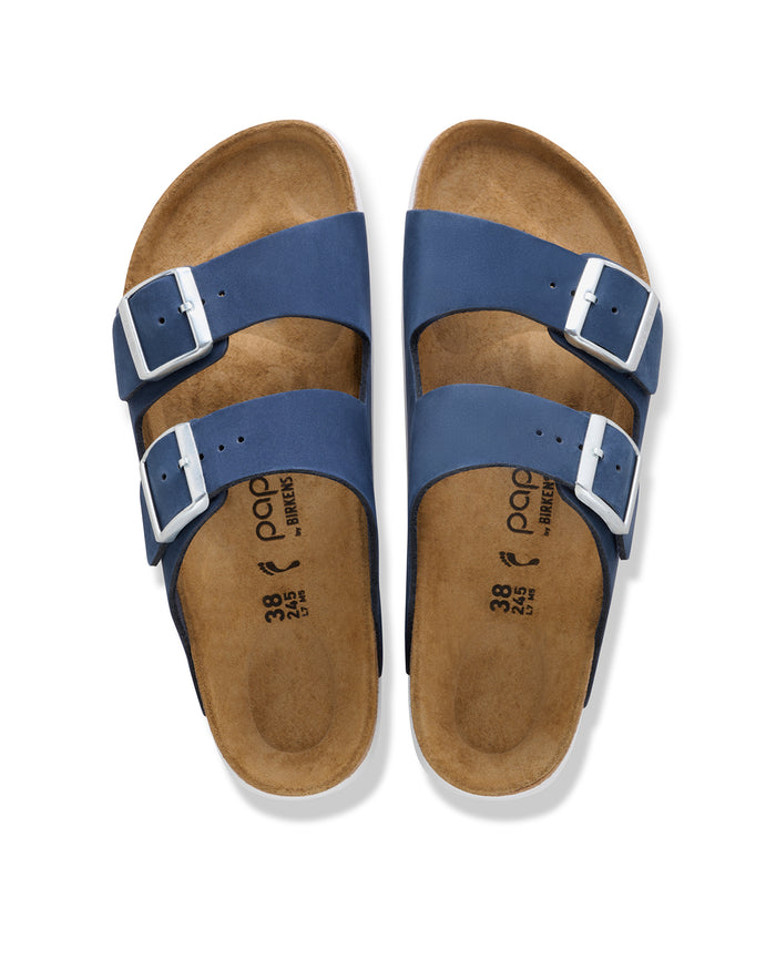 Women’s Birkenstock Arizona Platform Sandal in Nubuck Leather - New Navy