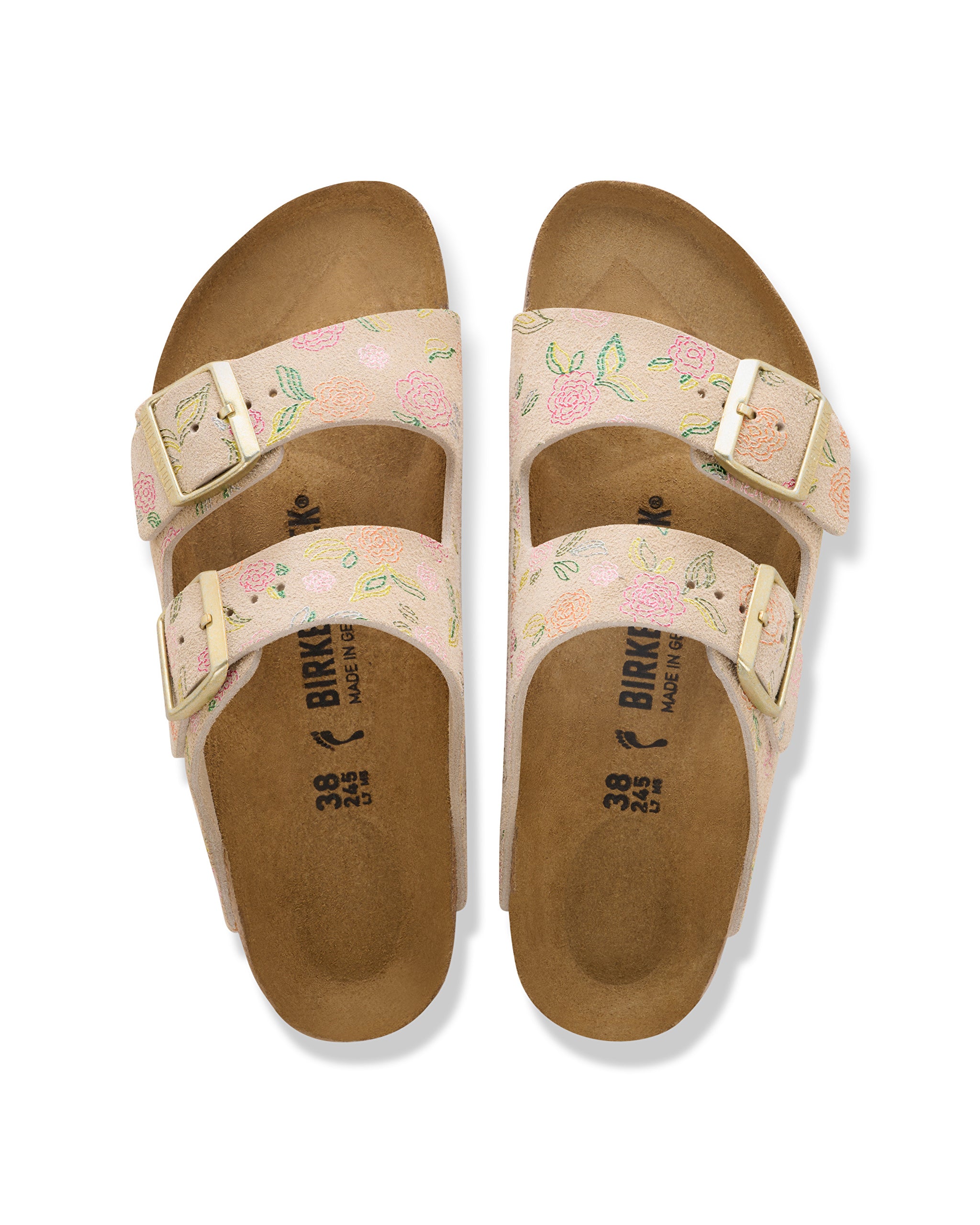 Women's Birkenstock Arizona Suede Sandal - Sandcastle Flower Print