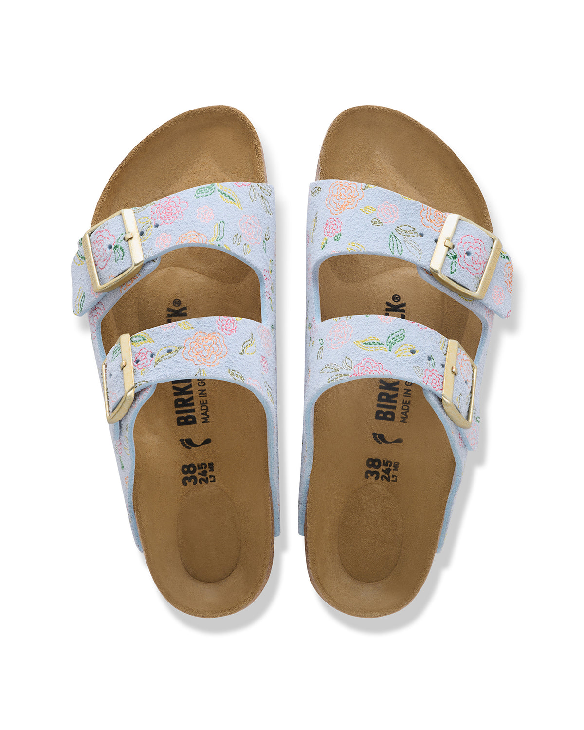 ARIZONA FLOWER - BLUE - SUEDE