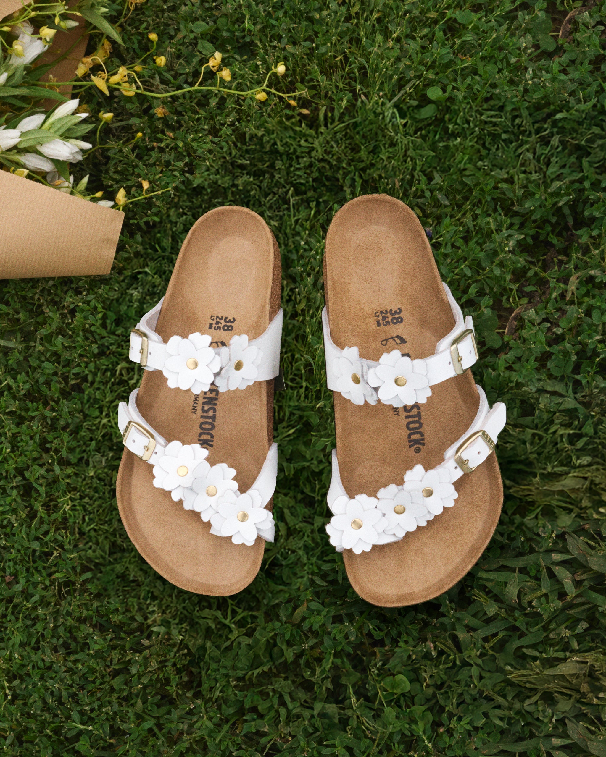 Birkenstock Mayari Flowers | Women's Floral Leather Sandals in