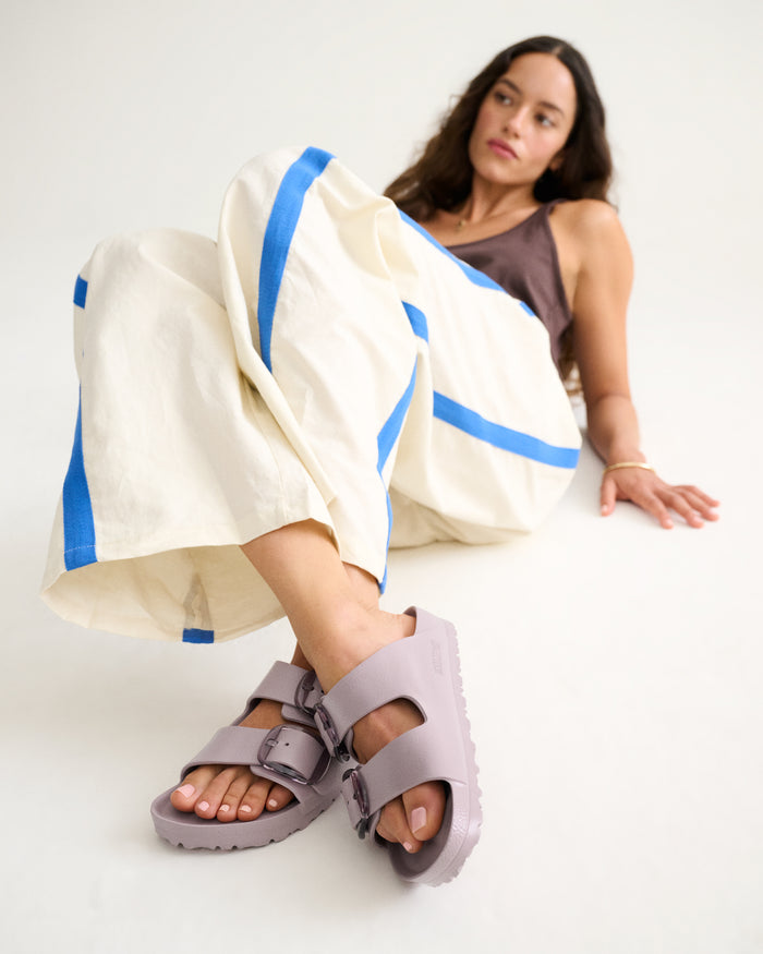 Birkenstock Arizona Big Buckle Stealth EVA Sandal in Faded Purple, 1032459