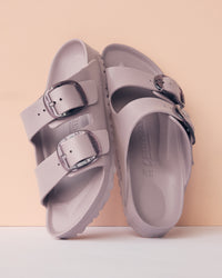 Birkenstock Arizona Big Buckle Stealth EVA Sandal in Faded Purple, 1032459