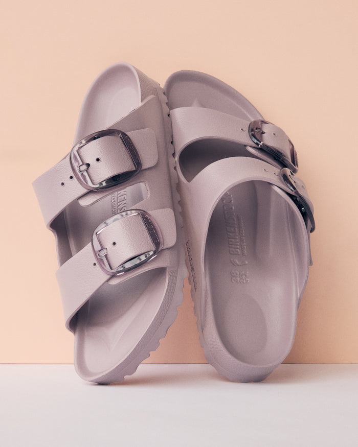 Birkenstock Arizona Big Buckle Stealth EVA Sandal in Faded Purple, 1032459