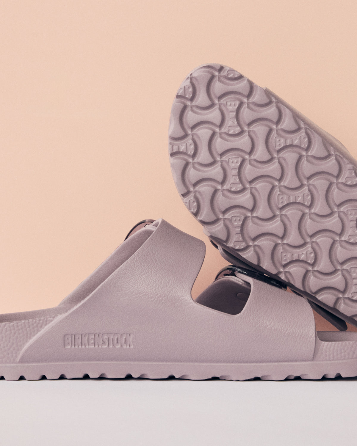 Birkenstock Arizona Big Buckle Stealth EVA Sandal in Faded Purple, 1032459