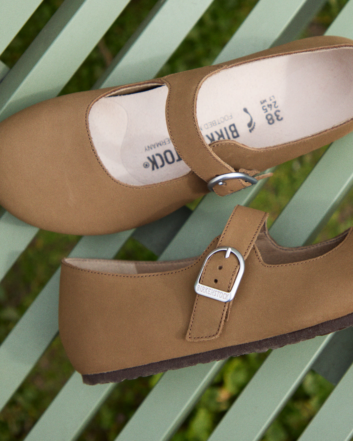 Birkenstock Santa Clarita Nubuck Mary Jane - Ballet Flat Inspired Comfort Shoe - Dark Tea