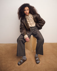 ARIZONA BIG BUCKLE - HABANA - OIL LEATHER
