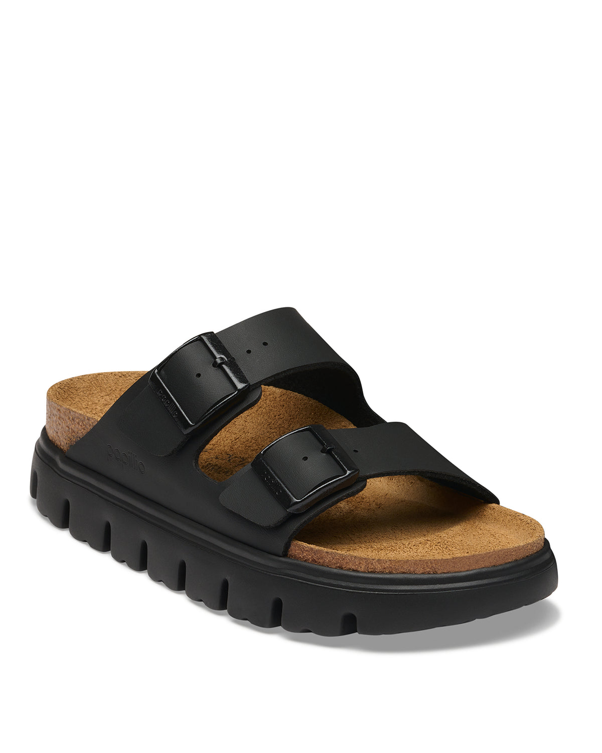 Birkenstock Arizona Chunky Platform Sandals in Birko-Flor - Black