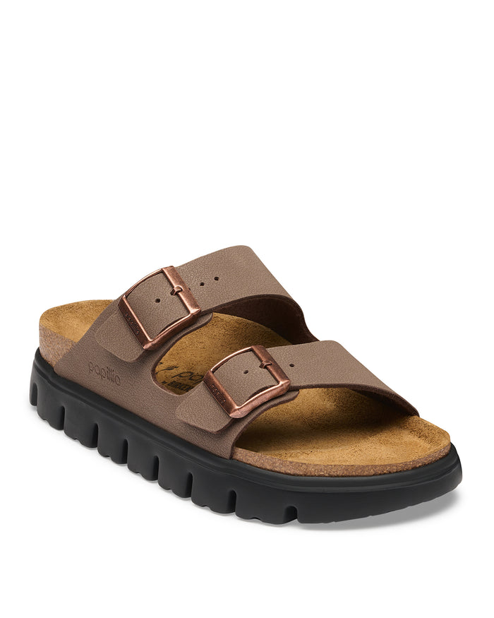 Birkenstock Arizona Chunky Platform Sandals in Birkibuc - Mocha / Brown