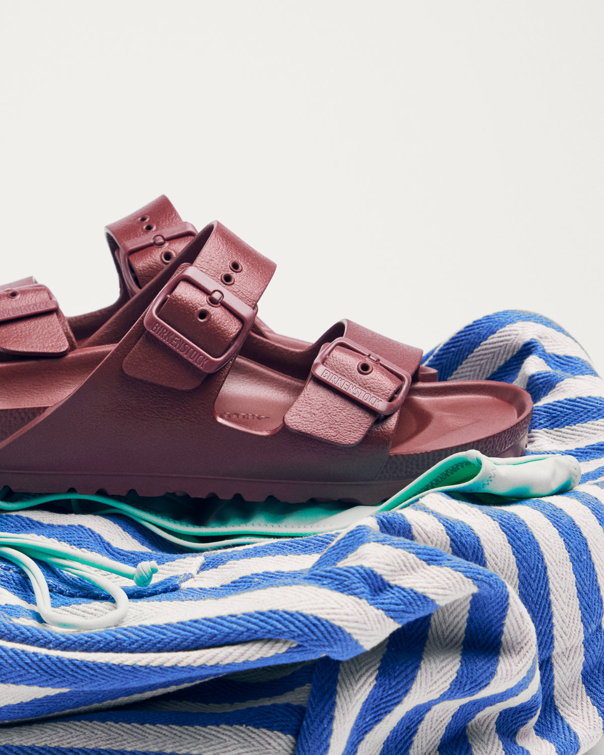 Birkenstock Arizona Big Buckle Stealth EVA Sandal in Zinfandel, 1033115