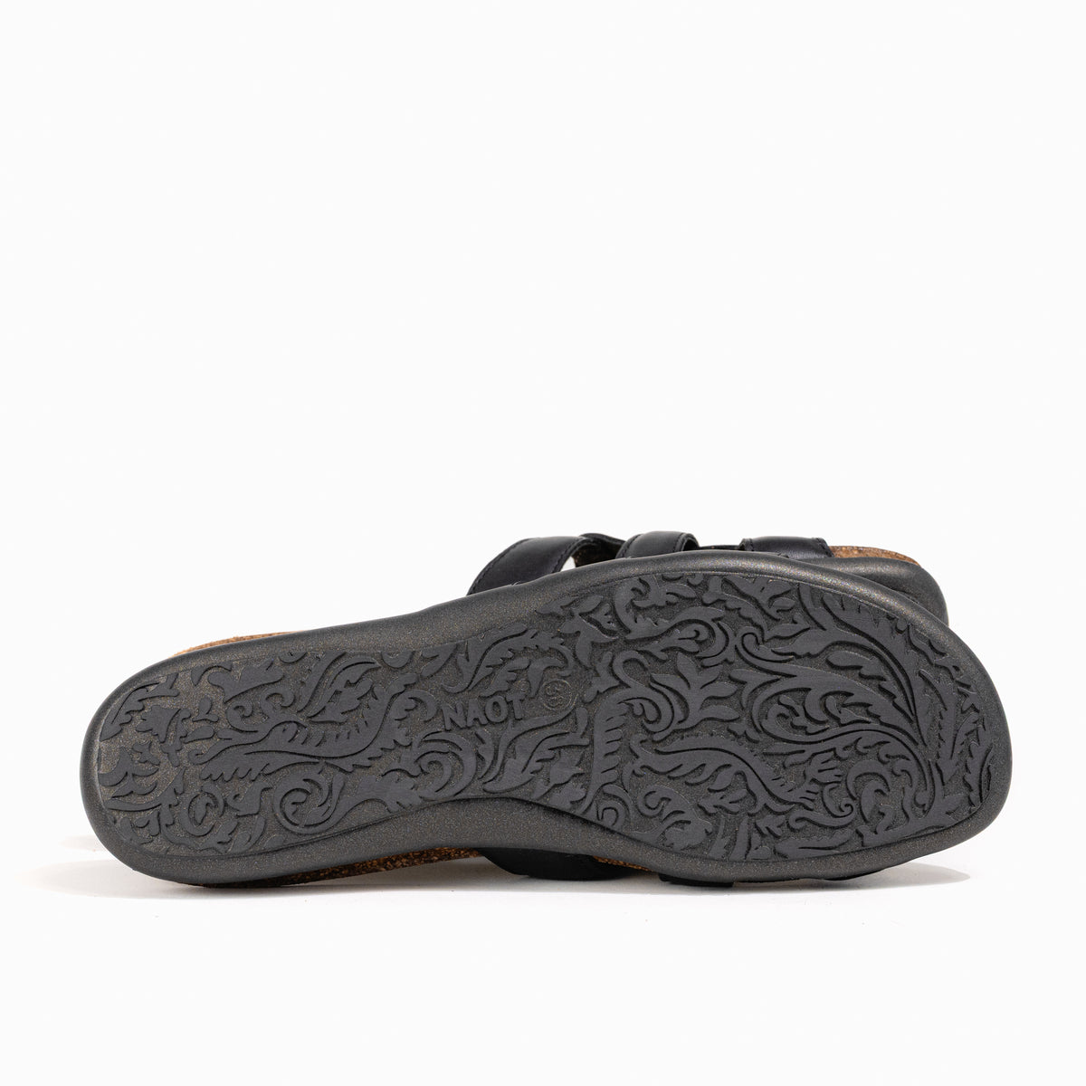 Women's Naot Liv Slide in Black Leather