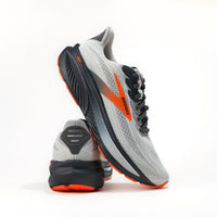 Men’s Brooks Ghost 17 Road Running Shoe in Oyster Mushroom/Orange/Ebony