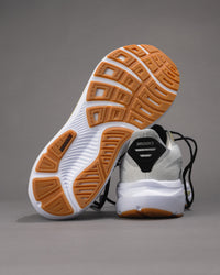 Men’s Brooks Ghost 17 – White/Tea/Black Neutral Daily Trainer with Extra Cushion