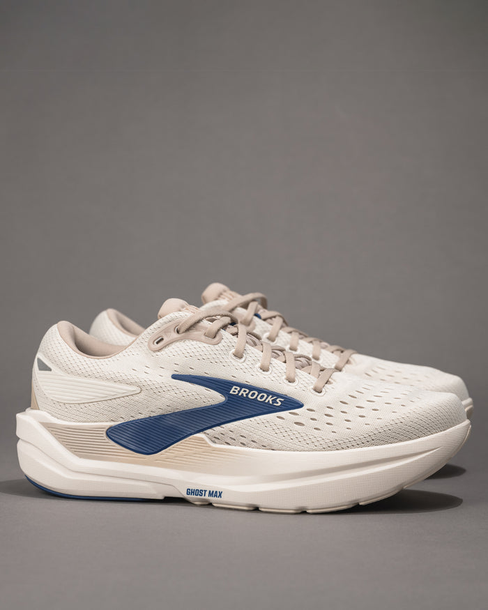 Men’s Brooks Ghost Max 3 – Coconut/Navy Neutral Road Running Shoe with Max Cushion
