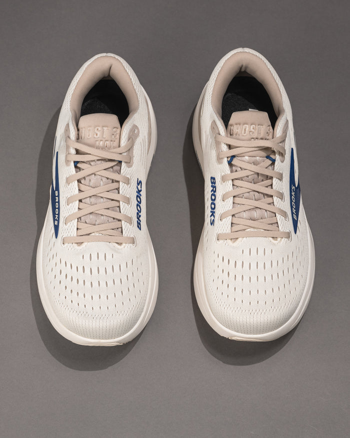 Men’s Brooks Ghost Max 3 – Coconut/Navy Neutral Road Running Shoe with Max Cushion