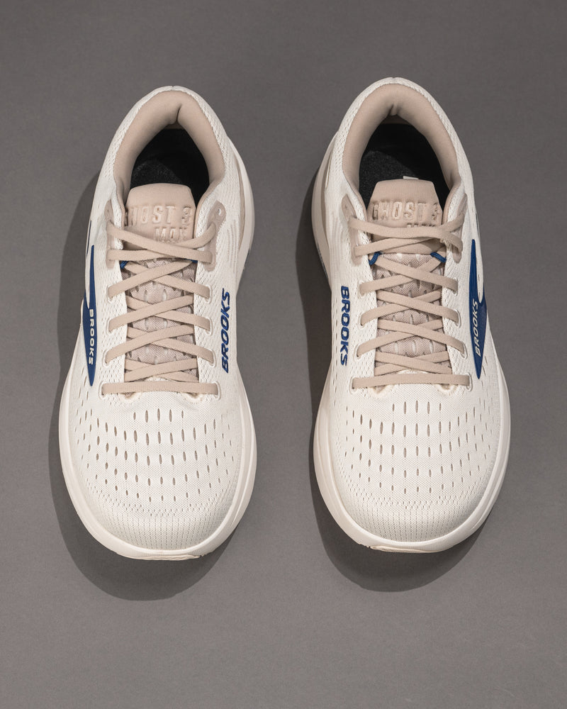 Men’s Brooks Ghost Max 3 – Coconut/Navy Neutral Road Running Shoe with Max Cushion