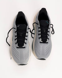 110479, Men's Glycerin Max 2 Cushioned Running Shoe in Mist/Atlantic Deep/Coconut. Gray colorway with dark teal and black accents.
