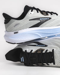 Men's Brooks Ghost 18 Road Running Shoe in White / Black / Open Air
110493, color: 172