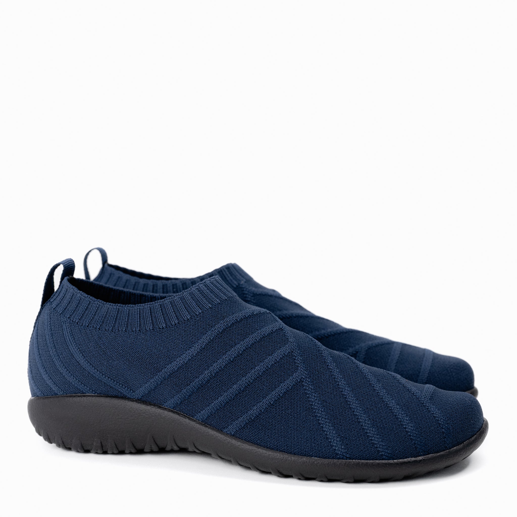 Women's Naot Okahu Slip-On Sneaker in Navy Knit Koru Vegan Footbed