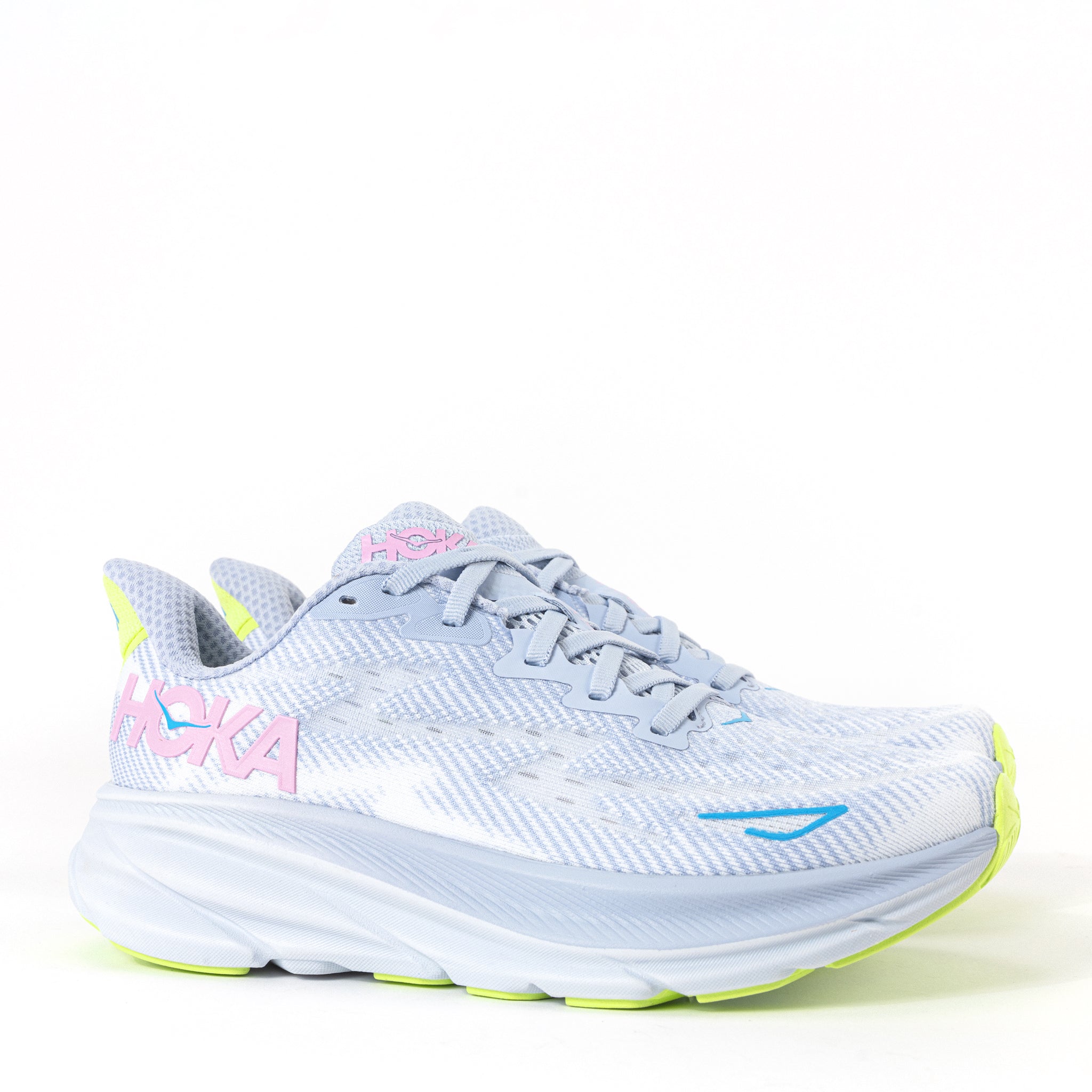 WOMEN'S HOKA - CLIFTON 9 - GULL / SEA ICE - MESH – Plaza