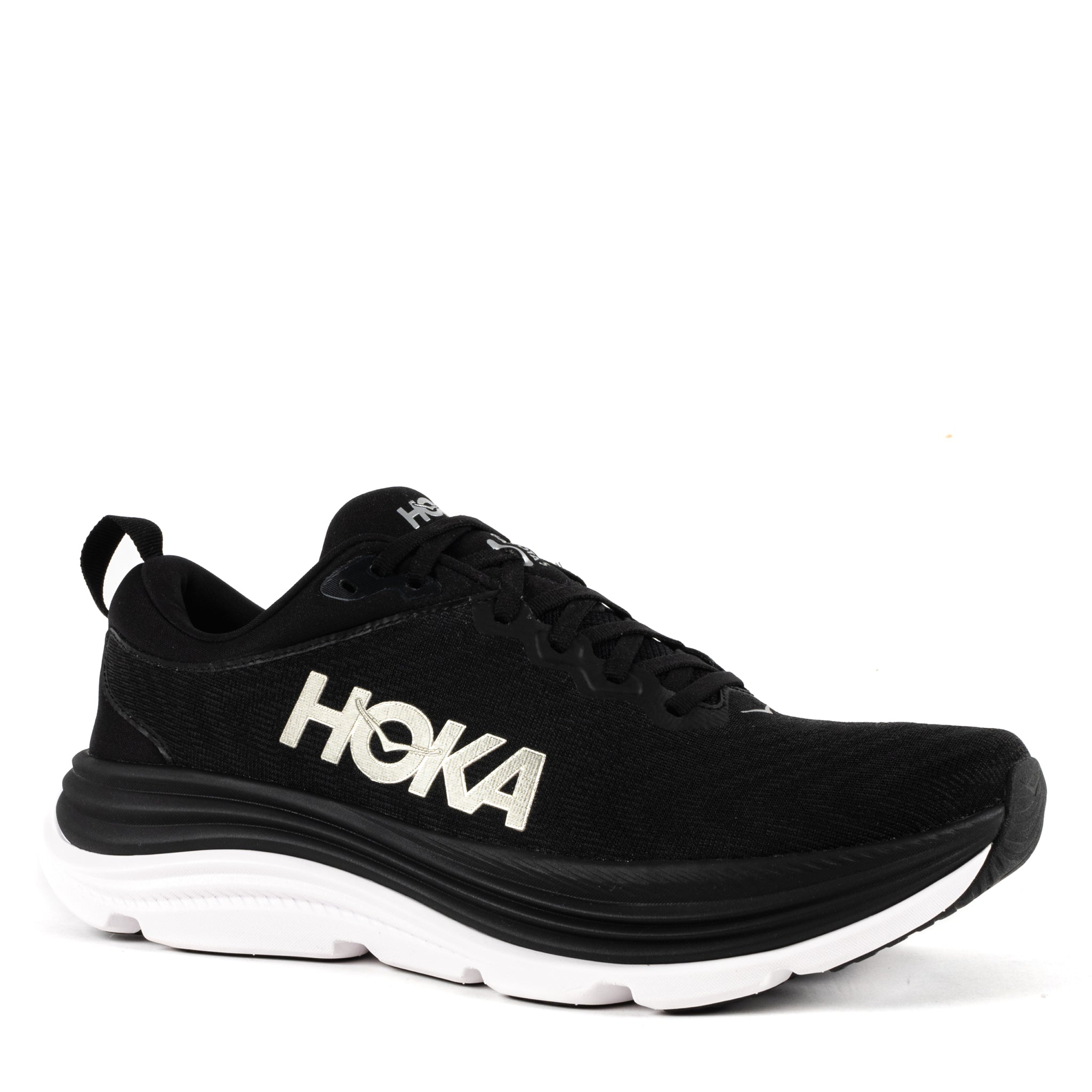 Men's HOKA Gaviota 5 Stability Sneaker in Black/White – Plaza Shoe