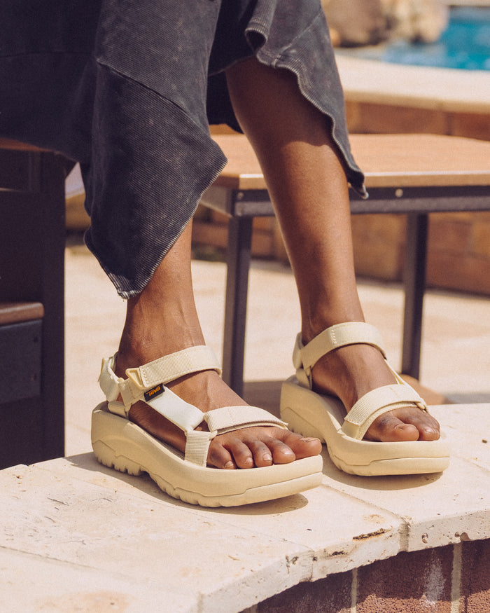 Women's Teva Hurricane XLT2 Ampsole Sandal in Birch Multi tan with chunky platform sole and Rugged Durabrasion Rubber™ outsole for grippy traction​