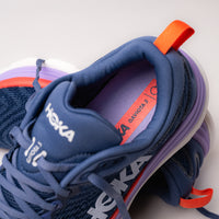 Close-up insole view of the Women’s HOKA Gaviota 5 showing breathable engineered mesh upper and advanced stability technology.