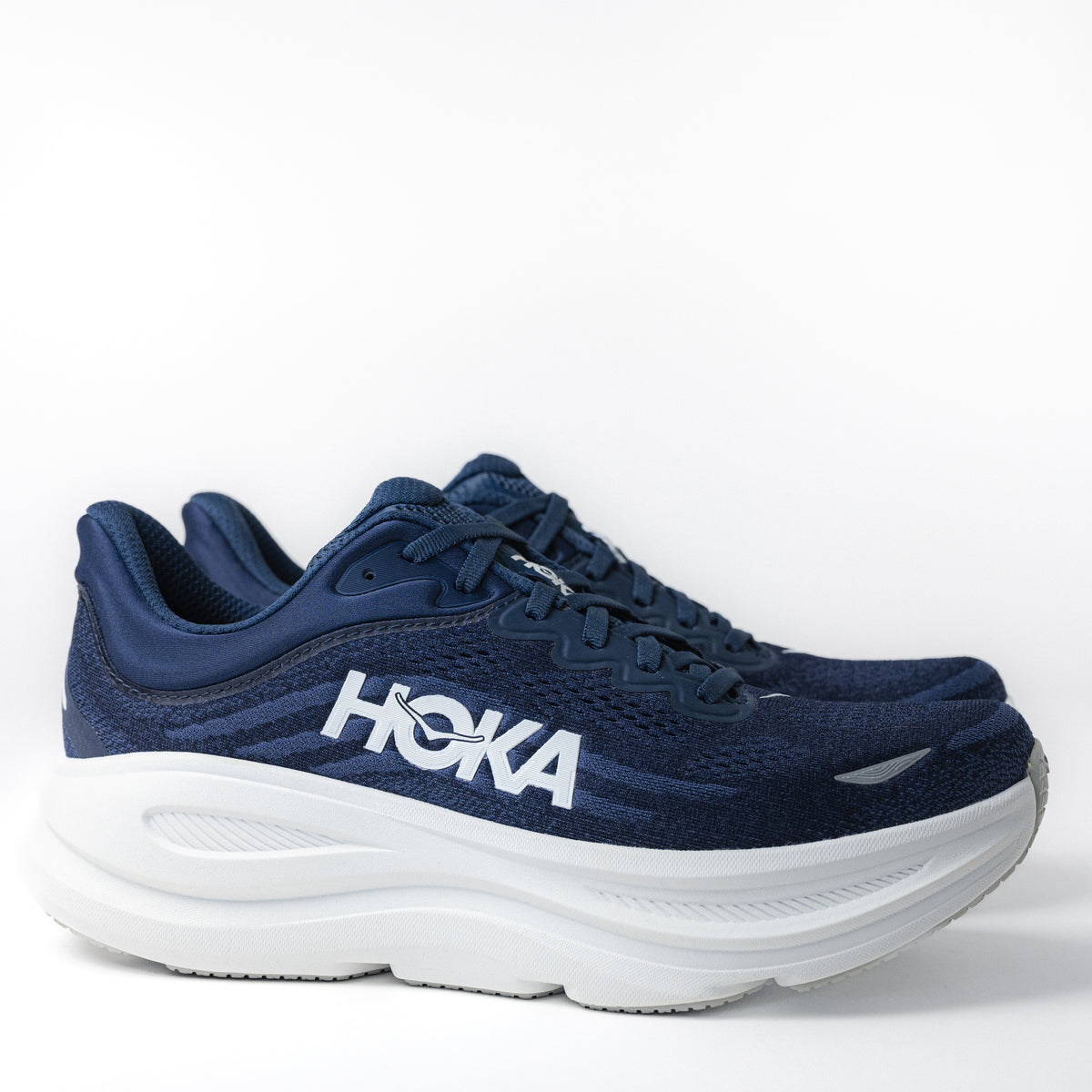 Men's HOKA Bondi 9 Running Shoe in Varsity Navy/White 1162011-VYN