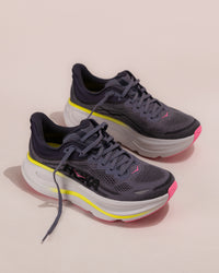 Women's HOKA Bondi 9 Running Shoe in Charcoal Grey/Grey