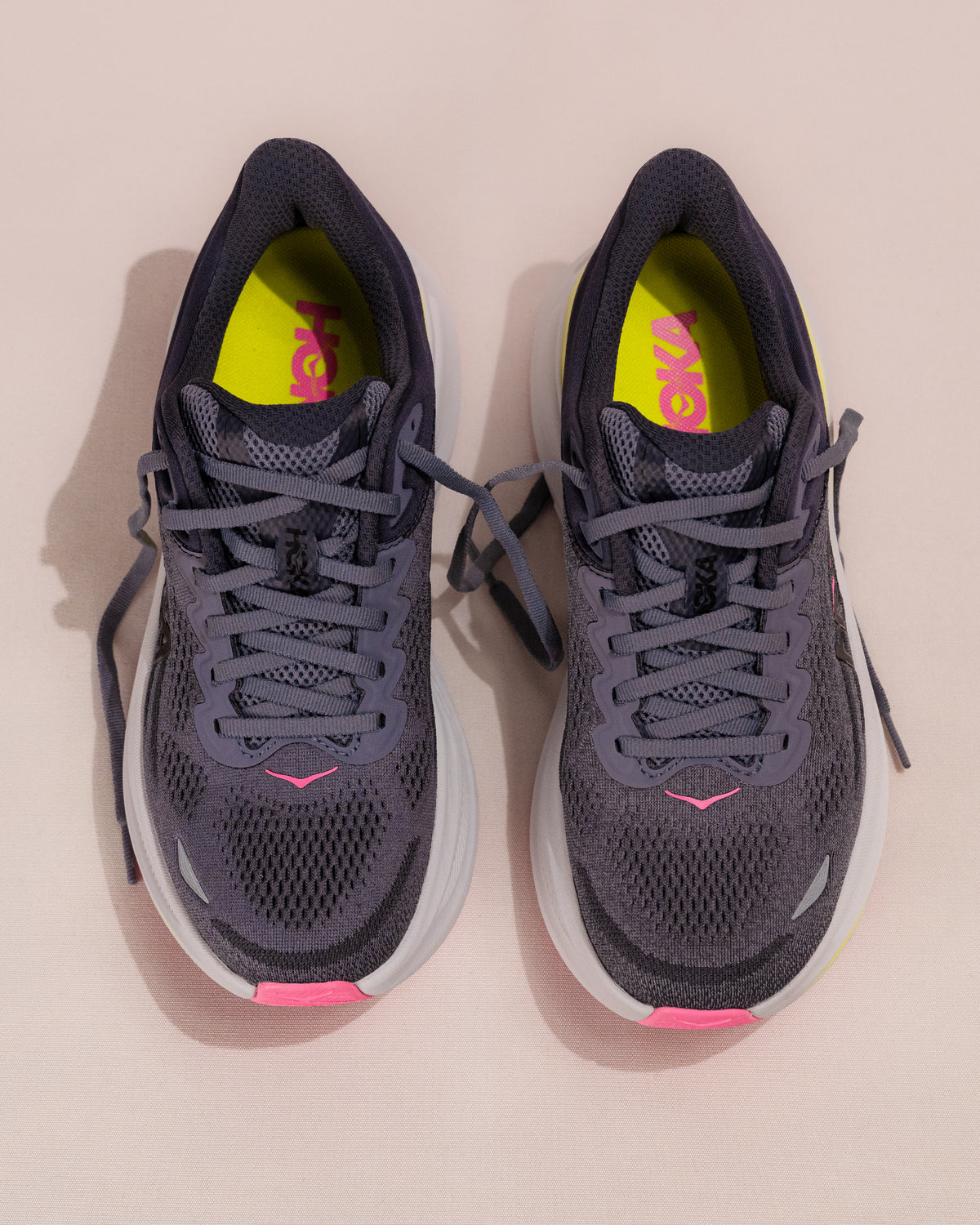 Women's HOKA Bondi 9 Running Shoe in Charcoal Grey/Grey