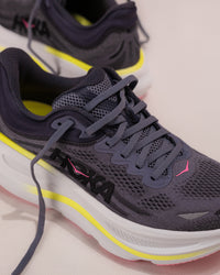 Women's HOKA Bondi 9 Running Shoe in Charcoal Grey/Grey
