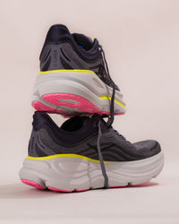 Women's HOKA Bondi 9 Running Shoe in Charcoal Grey/Grey