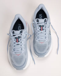 Top-down of HOKA Bondi 9 women’s running shoe with engineered knit upper and secure collar