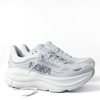 Women's HOKA Bondi 9 Running Shoe in Stardust/Silver